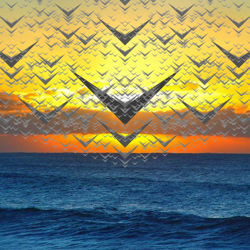 I decided to make something natural and I remembered the kind of drawings I used to make when I was little. With a lot of birds flying in the sky and how sometimes it looked like a pattern.