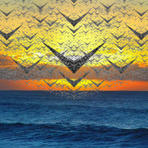 I decided to make something natural and I remembered the kind of drawings I used to make when I was little. With a lot of birds flying in the sky and how sometimes it looked like a pattern.