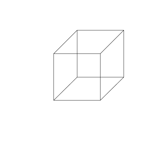 My program takes a command line integer argument and generates a recursive picture that contains an initial cube and then produces a cube one quarter as big at each vertex of the original cube. I came up with the idea on my own. I drew the cubes by drawing two squares whose centers differed by half the current size.
