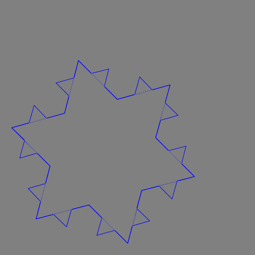 My program, Art.java, draws the famous Koch snowflake.