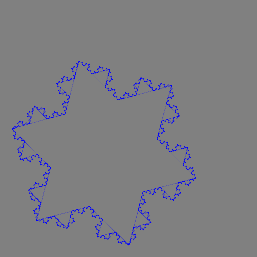 My program, Art.java, draws the famous Koch snowflake.