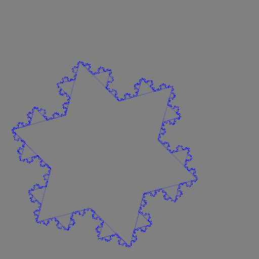My program, Art.java, draws the famous Koch snowflake.