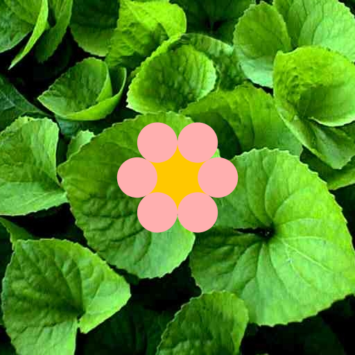 My program creates a center flower with input argument (N) layers of petals. Spaced around this center flower are similar flowers, each with one less layer of petals. For instance, if N = 3, there would be one center flower with 3 layers, one bordering flower with two layers, and one bordering flower with one layer. With this program, you can see flowers of every different complexity, up to seven layers.