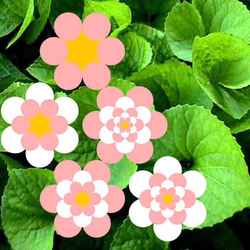 My program creates a center flower with input argument (N) layers of petals. Spaced around this center flower are similar flowers, each with one less layer of petals. For instance, if N = 3, there would be one center flower with 3 layers, one bordering flower with two layers, and one bordering flower with one layer. With this program, you can see flowers of every different complexity, up to seven layers.