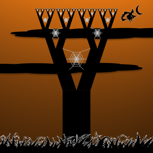 In honor of Halloween, I drew a spooky tree. The tree has two recursive parts: the branches and the web. I used geometry and graph paper to figure out where to place all of the vertices for the hexagons, branches, and web-branch connecting lines. I also spiced up the drawing by adding some external image files: an orange background, grass, a witch, and clouds.