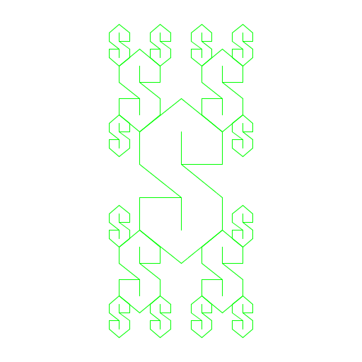 I wrote a program that recursively plots
