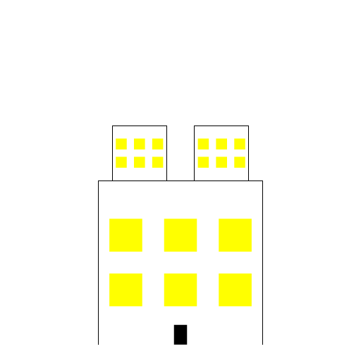 Using the idea of recursive functions, my art.java takes in an integer commandline argument N and draws an n layered apartment that builds two towers on top of every layer.