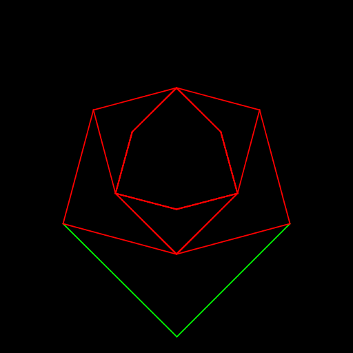 It is a recursive rose. Honestly I went through a lot of trial and error. I messed around with angles and various add-ons. Finally I changed the colors.
