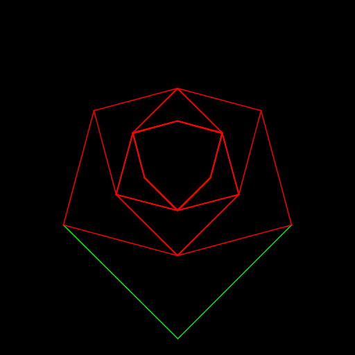 It is a recursive rose. Honestly I went through a lot of trial and error. I messed around with angles and various add-ons. Finally I changed the colors.
