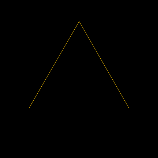 My artistic creation starts with an N-pointed star, creates an N-1-pointed star at each point, and keeps on doing this until it reaches N=3 (with 3- and 4-pointed stars being triangles and squares, respectively), and each different star is a random color. First I wrote the code that created N points evenly spaced around the circumference of a circle.