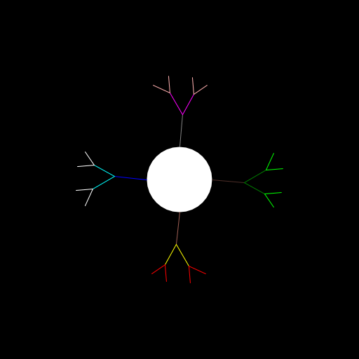 My design creates an overall picture of the seasons of the year through trees and the color of their foliage/branches. In order to write the program, I had to use trigonometry to calculate the different angles at which the tree branches would stem off into as well as account for the difference in the lengths of branches close to and farther away from the trunk. Color was also alternated throughout the code to create a more realistic picture. Recursion was used to create the dividing action of branches, and only two recursions were made for each tree, although many more could have been made to added if I wanted to.