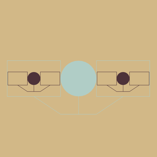 I made a picture of a person holding two pictures, each containing a picture of a person holding two pictures, and so on. The color of the person and picture switches with each layer, as well. I was inspired by images like ESPN the Magazine`s