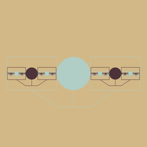 I made a picture of a person holding two pictures, each containing a picture of a person holding two pictures, and so on. The color of the person and picture switches with each layer, as well. I was inspired by images like ESPN the Magazine`s