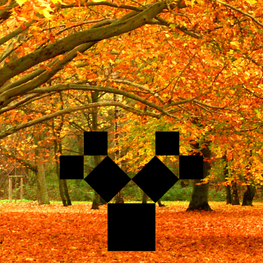 The fall weather served as an inspiration for my design. I recreated the Pythagoras tree which recursively draws two squares with side lengths that are the sides of a right triangle. The triangle's hypotenuse is the side length of the higher-order square. I browsed through Wikipedia's fractal page and was intrigued by the Pythagorean tree, specifically by how simple squares can create an organic image. I used the following website to understand the concepts behind the Pythagorean tree: http://ecademy.agnesscott.edu/~lriddle/ifs/pythagorean/pythTree.htm. I also researched the mathematical rotation matrix to develop the rotate() method, using this website: http://www.euclideanspace.com/maths/geometry/affine/aroundPoint/