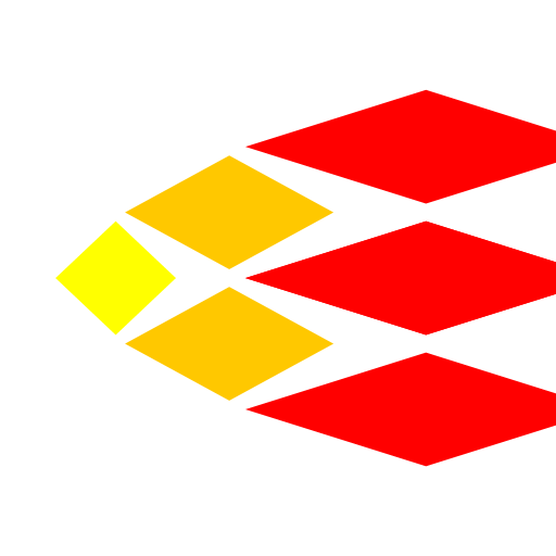 I originally began by attempting to do a spiral out of squares. After playing with the recursion, I found a cool way to get the squares to become parallelograms and get closer and closer together by using exponentials. With these tools, I thought about my colors (I had decided from the beginning to use ROYGBIV), and imagined an egg shape. The final product looks like an Easter egg, which is appropriate for the upcoming holiday!