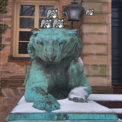 My artistic creation is a hat made of squirrels on top of a tiger. My first hat did not have a pompom and it went off continuously instead of curving around. I fixed this by making a