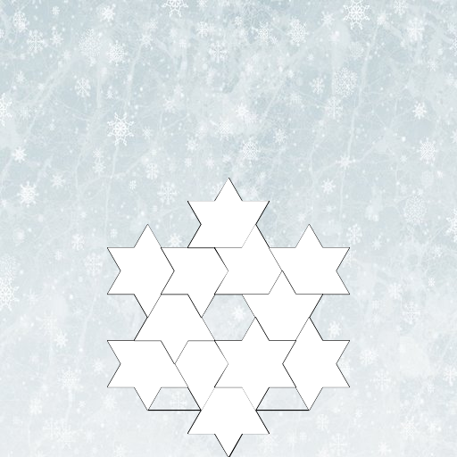 I was inspired by the Koch fractal. (There was a link to it on the checklist for the assignment.) I just referenced my Sierpinski program on how to structure the recursion.