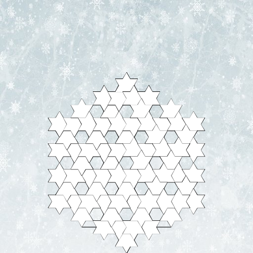 I was inspired by the Koch fractal. (There was a link to it on the checklist for the assignment.) I just referenced my Sierpinski program on how to structure the recursion.