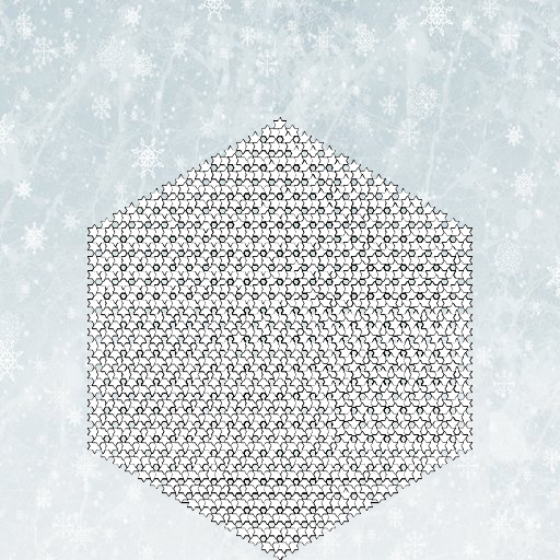 I was inspired by the Koch fractal. (There was a link to it on the checklist for the assignment.) I just referenced my Sierpinski program on how to structure the recursion.