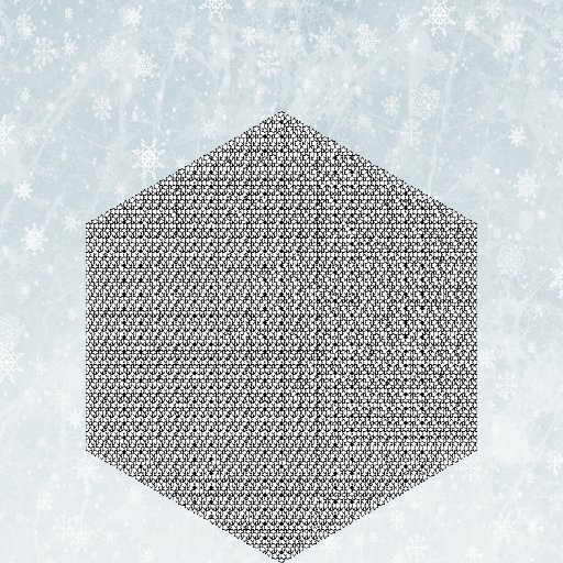 I was inspired by the Koch fractal. (There was a link to it on the checklist for the assignment.) I just referenced my Sierpinski program on how to structure the recursion.
