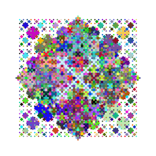 In my artistic creation i first wanted to make a flower inspired by the super popular computer game Minecraft (java). I wanted to make an inner bud and flower that was more freely spaced. I therefore chose to make recursive patterns on top each other. One of them is inspired by the function for drawing a