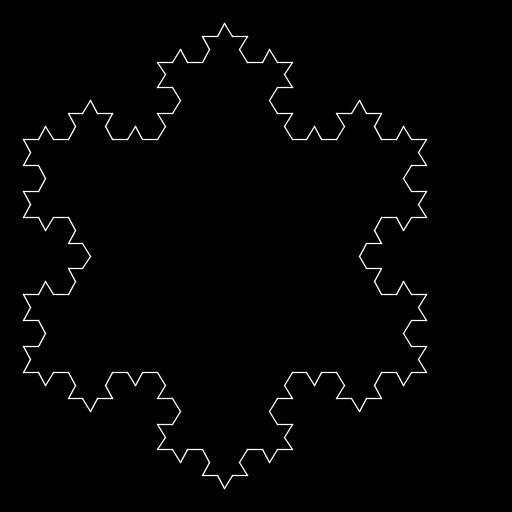I really like fractals - the Koch curve is one that I draw often when I'm doodling, so it seemed like fun to create. Then I switched the colors, and made the size of the line and inverse function of the number of recursions, to make it look more interesting.