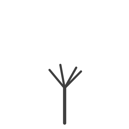 I've drawn a cherry-blossom tree. My program adds a method to draw blossoms at the end of all branches -- but it only calls this method when the tree has many little branches so that we can consider the tree to be