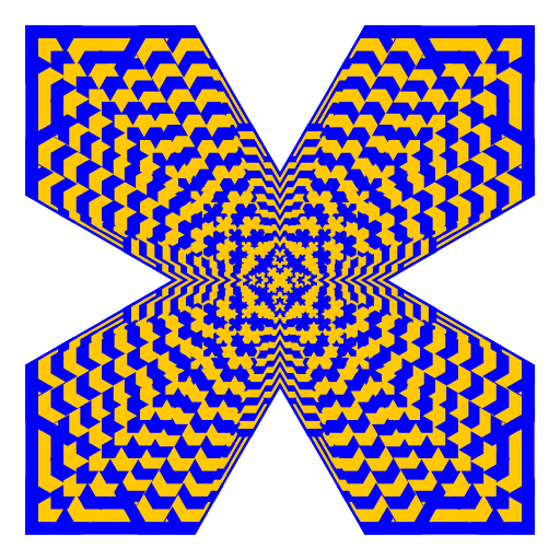 This program is based on the Cesaro Fractal. It includes two different recursive methods. First recursive method, called littleCesaro, decreases the size of the shape drawn K number of times. K is fixed for this assignment. Each iteration gets smaller by a factor of 1/K. The second recursive method actually draws the fractal. I essentially draw fractals with every number of iterations up to the user specified amount. The fractal iterates by placing an arrow head that is formed by two sides of an equilateral triangle on each line segment drawn. I remembered from class that I could pass and edit an array back and forth between methods so I thought it would work best to fill an array with all the points that I would need to draw, then using the polygon methods.