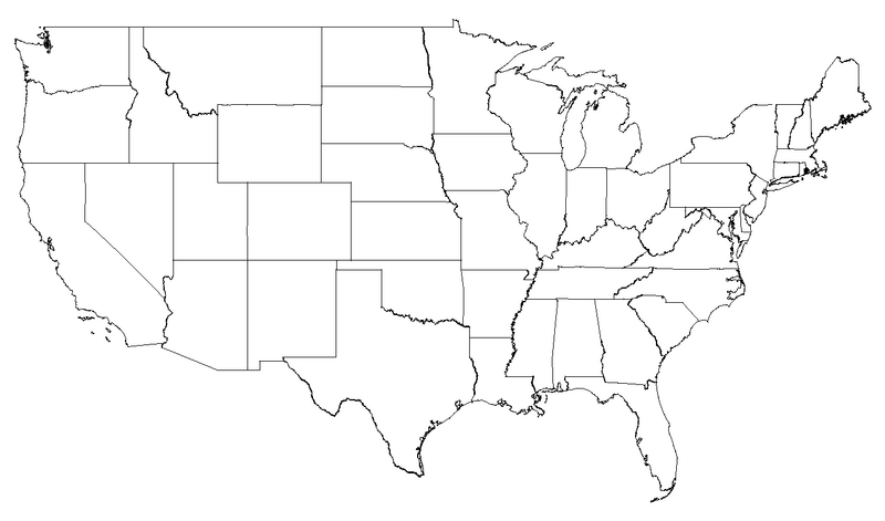 Us Map Png