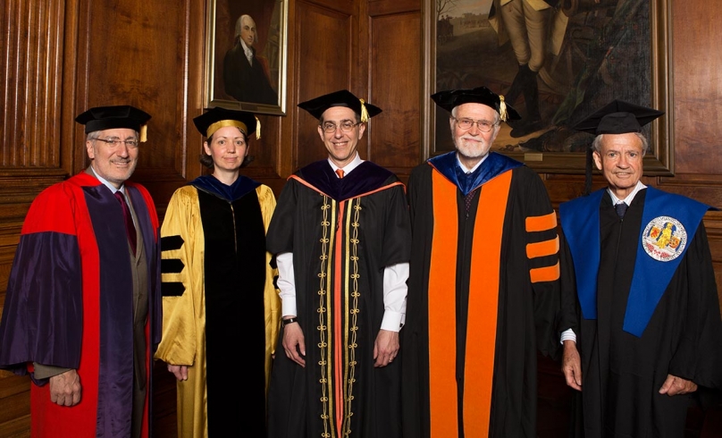 Eisgruber meets with Distinguished Teaching Award winners