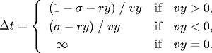 collision with horizontal wall