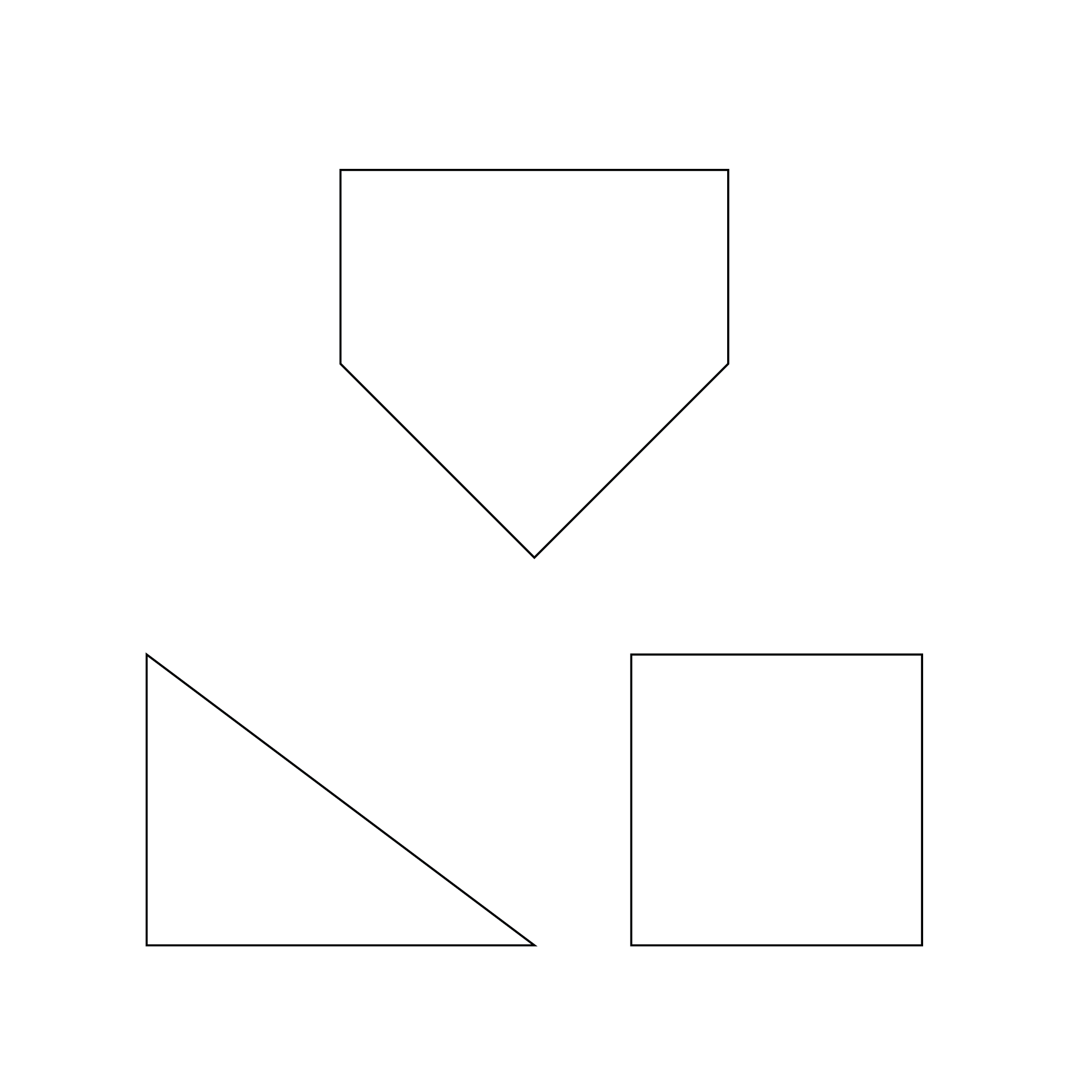Different shapes