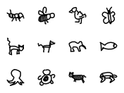 animal doodles