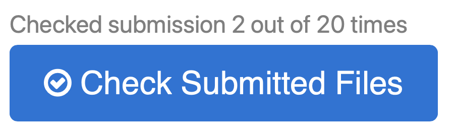 Check Submitted Files button in TigerFile