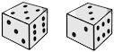 two fair six-sided dice