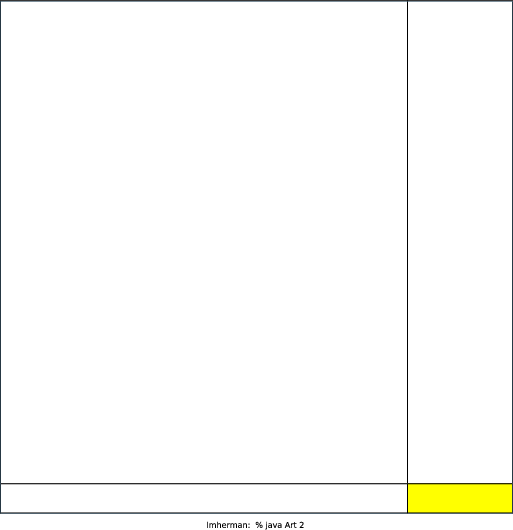 My program models de Stijl artist Piet Mondrian’s famous artworks. I used a recursive program that selects a random point at which to fracture the previous, larger rectangle into 4 smaller rectangles. I used another random function to fill in the rectangles with Mondrian’s famous color palette: bright red, yellow, and blue (while keeping white as the most likely option). Overall, I enjoyed the opportunity to mix abstract art with computer science.
