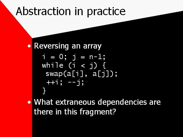 Abstraction in practice