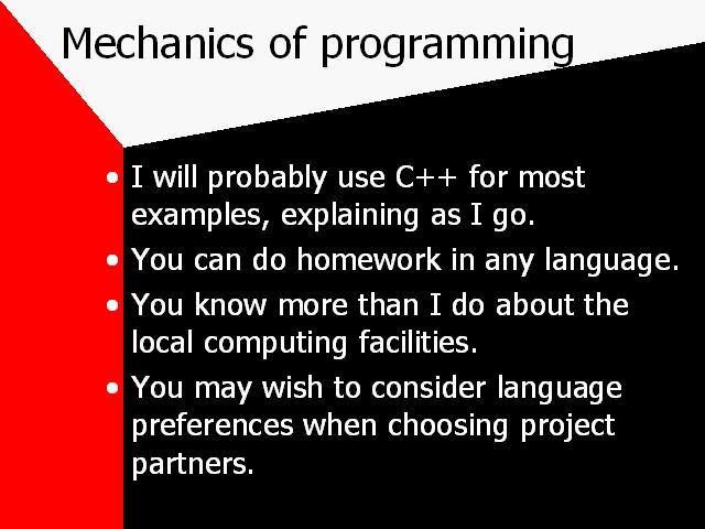 Mechanics of programming
