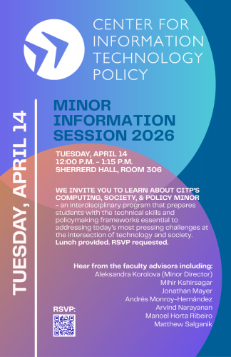 CITP Minor Information Session flyer