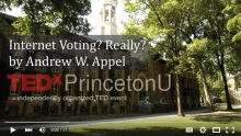 Professor Appel's TEDx Talk on Internet Voting