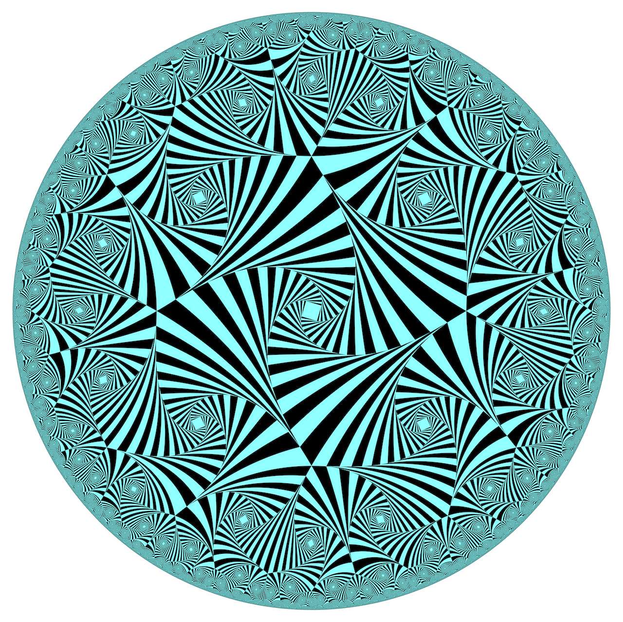 An Artistic Hyperbolic Tiling